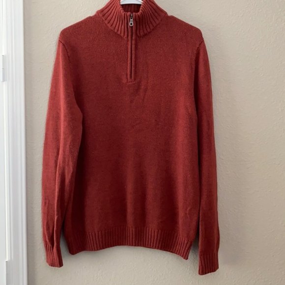 Croft \u0026 Barrow Sweaters | Croft \u0026 Barrow Rust Color Men's Sweater Half Zip Size Medium | Color: Orange | Size: M | Kageebcs's Closet